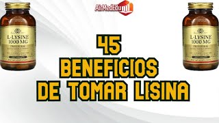 45 Beneficios de Tomar Lisina [upl. by Notnel]