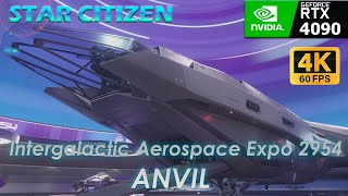 Star Citizen IAE 2954  ANVIL AEROSPACE Full Visit No Commentary [upl. by Ahseiuqal]