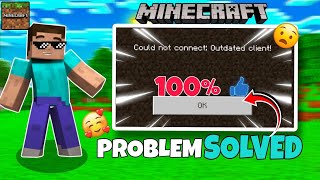 HOW TO FIX OUTDATED CLIENT PROBLEM IN MCPE 121🔥MOBILE [upl. by Bronson220]