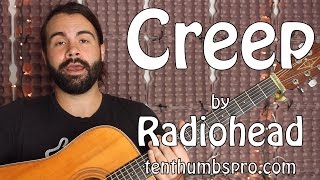 Creep  Radiohead  Guitar tutorial [upl. by Gnouc]