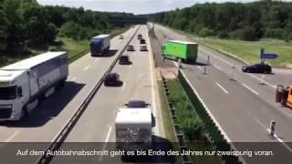 Offizieller Start der großen A9Baustelle bei Dessau [upl. by Haneen]