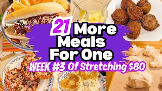 Part 4  21 More One Person Meals  Week 3 of Stretching 80  Cooking For One [upl. by Risa]