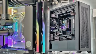 6700 7950X3DㅣRTX 4090 Mette Black Watercooled PC [upl. by Carlee]