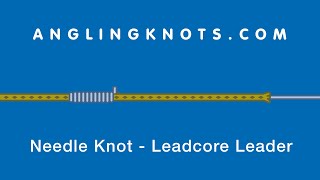 How To Tie The Needle Knot  Leadcore leader [upl. by Adnilem]