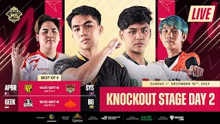 LIVE  IKALAWANG ARAW  M5 World Championship Knockout Stage  PH [upl. by Norvun650]