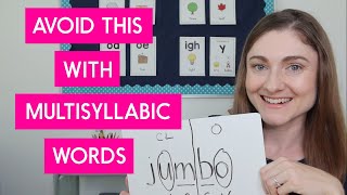 Dont Make This Mistake When Teaching Kids to Divide Words Into Syllables [upl. by Krys]