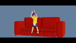 JEFFY JUMPS OFF THE COUCH  A SML BLENDER ANIMATION [upl. by Kally]