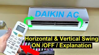 Daikin AC Horizontal and Vertical Flap Air Swing Explanation  Daikin Hot amp Cold AC FTHT50UV [upl. by Alo75]