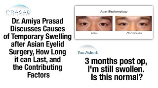 Causes of Swelling after Asian Eyelid Surgery amp How an Eyelid Specialist Reduces Recovery Time [upl. by Nolyaw]