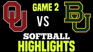 1 OU vs Baylor Softball Series Game 2  Loves Field 2024 [upl. by Florin540]