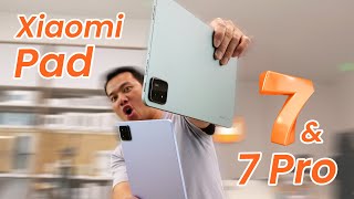 Xiaomi Pad 7 amp Pad 7 Pro Review Unboxing Design Specs amp First Impressions [upl. by Saleme]