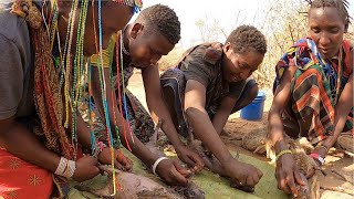 Hadza Kabilesinde Misafirim Menü Kaya Sincabı 🇹🇿 [upl. by Koval34]