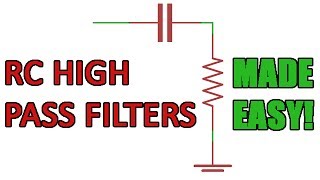 Passive RC high pass filter tutorial [upl. by Adolphe]