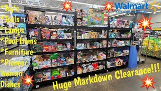 ANOTHER WALMART WITH HUGE AMOUNTS OF GREAT CLEARANCE WALMART MEGA SUMMER CLEARANCE EVENT [upl. by Itch]