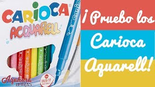 Probando los Carioca Acquarell  Review [upl. by Mharba291]