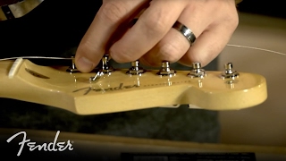 How to Change Your Electric Guitar Strings  Fender [upl. by Emawk146]