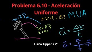 Física Tippens 610  Sección 63 Aceleración Uniforme [upl. by Laurent]