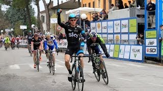 Coppi e Bartali 2014 arrivo 1 Tappa  vittoria di Ben Swift [upl. by Asiral355]