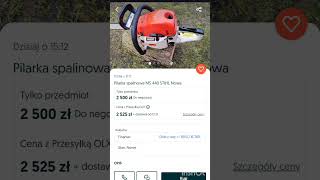 Stihl ms440 quotsprzedamquot mega okazja oszust OLX szymonrekowski [upl. by Lewej]