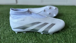 Adidas Predator League Laceless Boot Review amp Play Test  Unboxing ASMR 4K [upl. by Idyak]