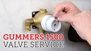 How to service Gummers 1500 style shower valve amp cartridge [upl. by Leirbma]