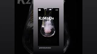 H2O2KMnO4 chemistry deneyim chemicalreactions maths education experiment miq [upl. by Nwatna]