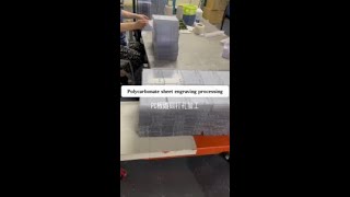 Polycarbonate sheet engraving processing [upl. by Enoch210]