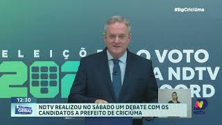 Debate dos candidatos a prefeito de Criciúma veja os destaques [upl. by Lacombe808]