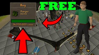 Giving Away FREE Ranger Boots OSRS [upl. by Gruchot101]