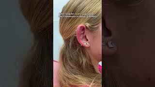 How many helix piercings do you have 🌟 earstyling earpiercing earpiercings earpiercingideas [upl. by Joete]