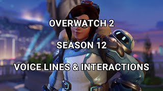 Overwatch 2 Season 12 New Voice Lines  Hero Interactions New Frontiers OW2 [upl. by Selokcin]