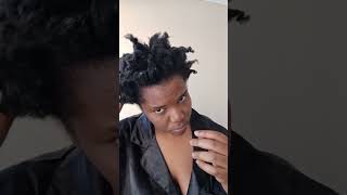 Massaging my hair strands with Milkamphoney hair afro naturalhair ethnichair hairstyleideas [upl. by Aid]