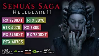 Hellblade 2  RX 6800 6950XT 7700XT 7800XT amp RTX 3070 4070 and 4070 Super Benchmarked [upl. by Marmawke]