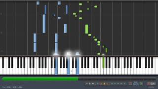 Candy Mountain  Charlie The Unicorn  PianoSynthesiaSheet MusicTutorialHow To [upl. by Siegfried]