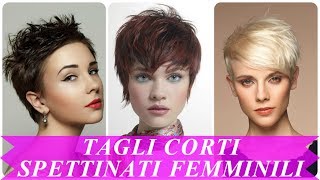 Modelli di tagli corti spettinati femminili 2018 [upl. by Odnumde]