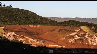 Brumadinho antes da tragédia momento exato do rompimento da barragem [upl. by Adnohsad]