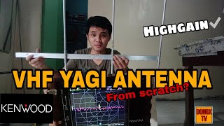 VHF YAGI ANTENNA FROM SCRATCH  PINOY ANTENNA MAKER [upl. by Jason432]