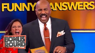 FUNNIEST amp DUMBEST Answers On Family Feud With Steve Harvey [upl. by Basir823]