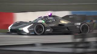 NEW Lamborghini SC63 GTP Hypercar Night Test at Sebring [upl. by Akilaz]