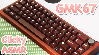 【Clicky ASMR】GMK67 ☀ Kailh Box White Switches Mechanical Keyboard Typing Sound Test【No Talking】 [upl. by Anahsed19]