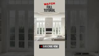 Beginner Sketchup Tutorial  Sketchup for Interior Design WITH Vray [upl. by Perzan]