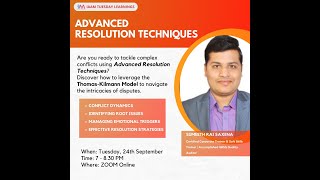 Advanced Conflict Resolution Techniques by Sumeeth Rai Saxena [upl. by Ace367]