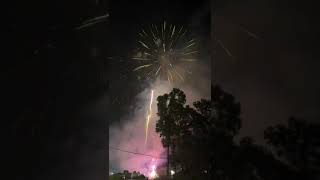 Fireworks show Malaysia National Day at Seremban [upl. by Ayifas]