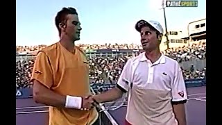 Patrick Rafter vs Fabrice Santoro 2001 Montreal SF Highlights [upl. by Oicnecserc]