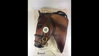 Kricky Cakes Decoration Realistic Reacehorse cake tutorial 1080p [upl. by Wershba]