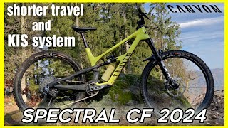 Canyon spectral CF 2024  new MTB gets less suspension [upl. by Koenraad804]