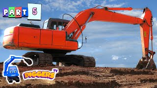 FUN with Diggers Exciting Diggers for Kids Wheel Loaders amp More [upl. by Ydualc]