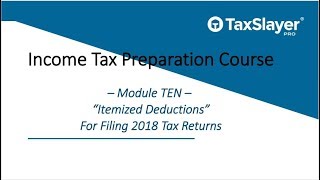 Itemized Deductions on Schedule A Explained Module 10 [upl. by Jovia966]