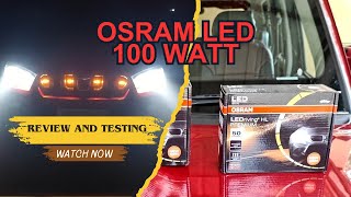 Osram 100 watt Led Headlights  Osram Led Review and Testing  Scorpio Classic Led [upl. by Mij]