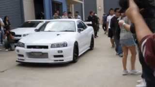 Nissan Skyline GTR r34 Turbo Sound 720p [upl. by Ardnuassac]